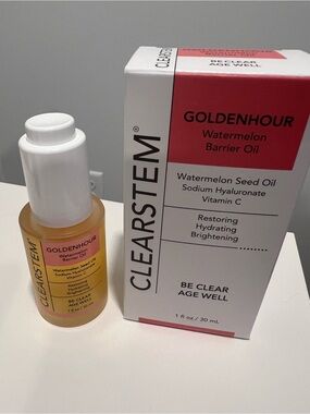 NIB Clearstem Golden Hour Watermelon Barrier Oil
